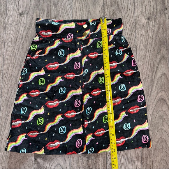 Olympia Le-Tan Early Pearl Skirt Dutchies Size FR 36 100% Linen EU 36 Rainbow - Picture 12 of 13